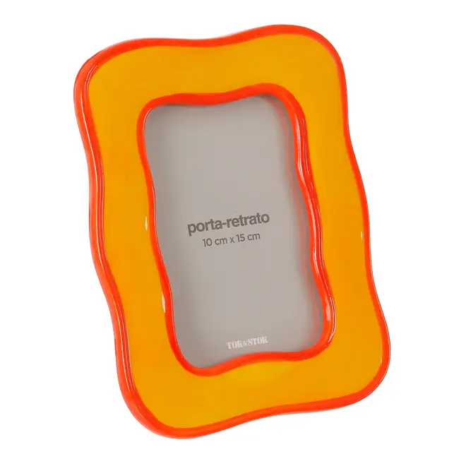 PORTA-RETRATO 10 CM X 15 CM VIVID - SORBET DE MANGA/LARANJA LED - Foto 2
