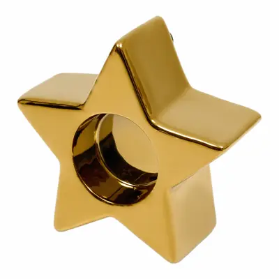 SUPORTE VELA ESTRELA 4 CM FINE FESTIVITY