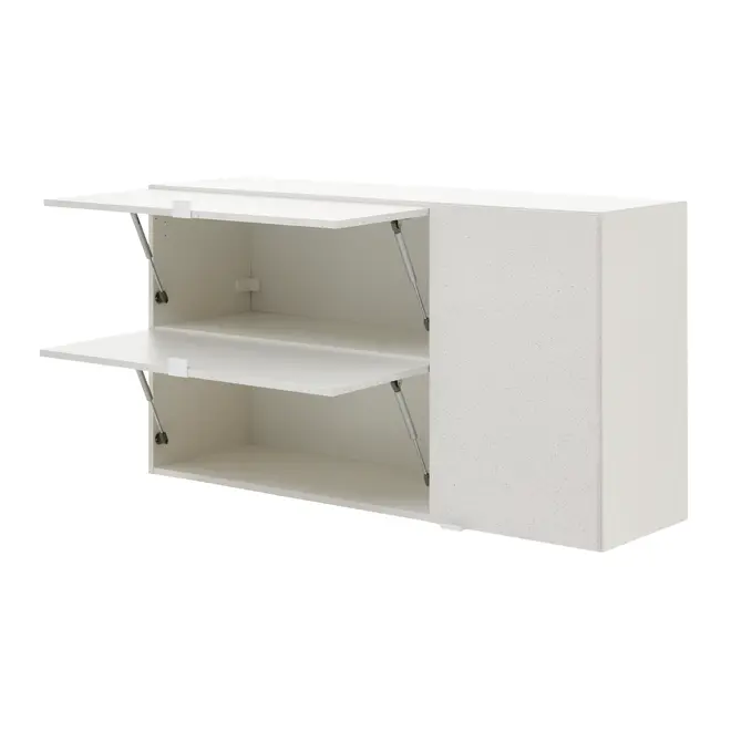 ARMÁRIO COZ COMPL. 4PB/1P/3G 3 PÇ SLEEK - BRANCO/GRANILITE - Foto 9