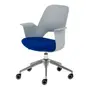 CADEIRA HOME OFFICE VÓRTEX - CINZA CLARO/AZUL COBALTO - Foto 1