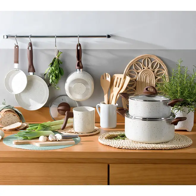 FERVEDOR 14 CM CERAMIC LIFE SMART PLUS - CREAM/MARROM - Foto 2