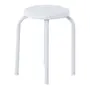 BANQUINHO EMPILHÁVEL TUBULAR - BRANCO/BRANCO - Foto 3