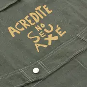 AVENTAL SETE ERVAS AXÉ - VERDE/ARGILA CRUA - Foto 3