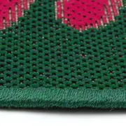 TAPETE 2 M X 2,50 M CAMINHOS DO SOL - VERDE/ROSA - Foto 5