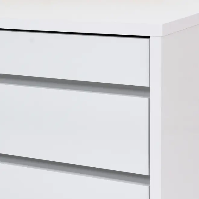 CÔMODA 5 GAVETAS 92 CM X 52 CM NIZE - BRANCO - Foto 10
