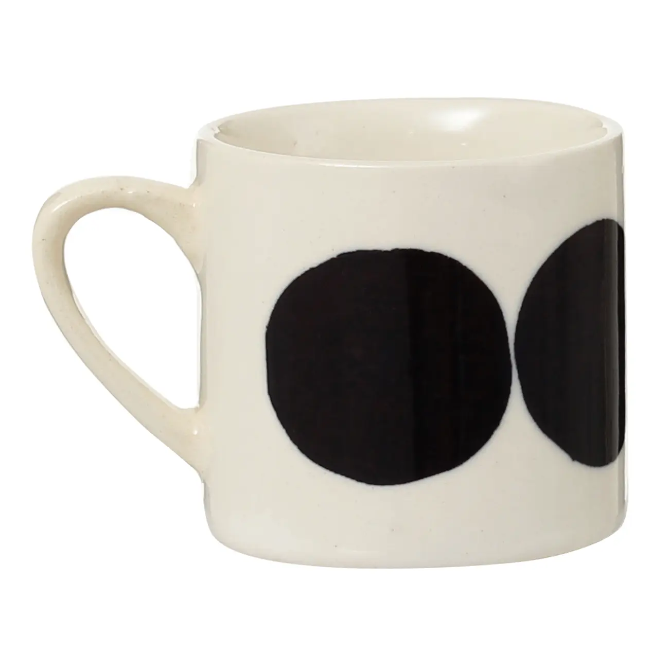 CANECA 90 ML BLOBING TOSE - BRANCO/MARROM DE LEI - Foto 4
