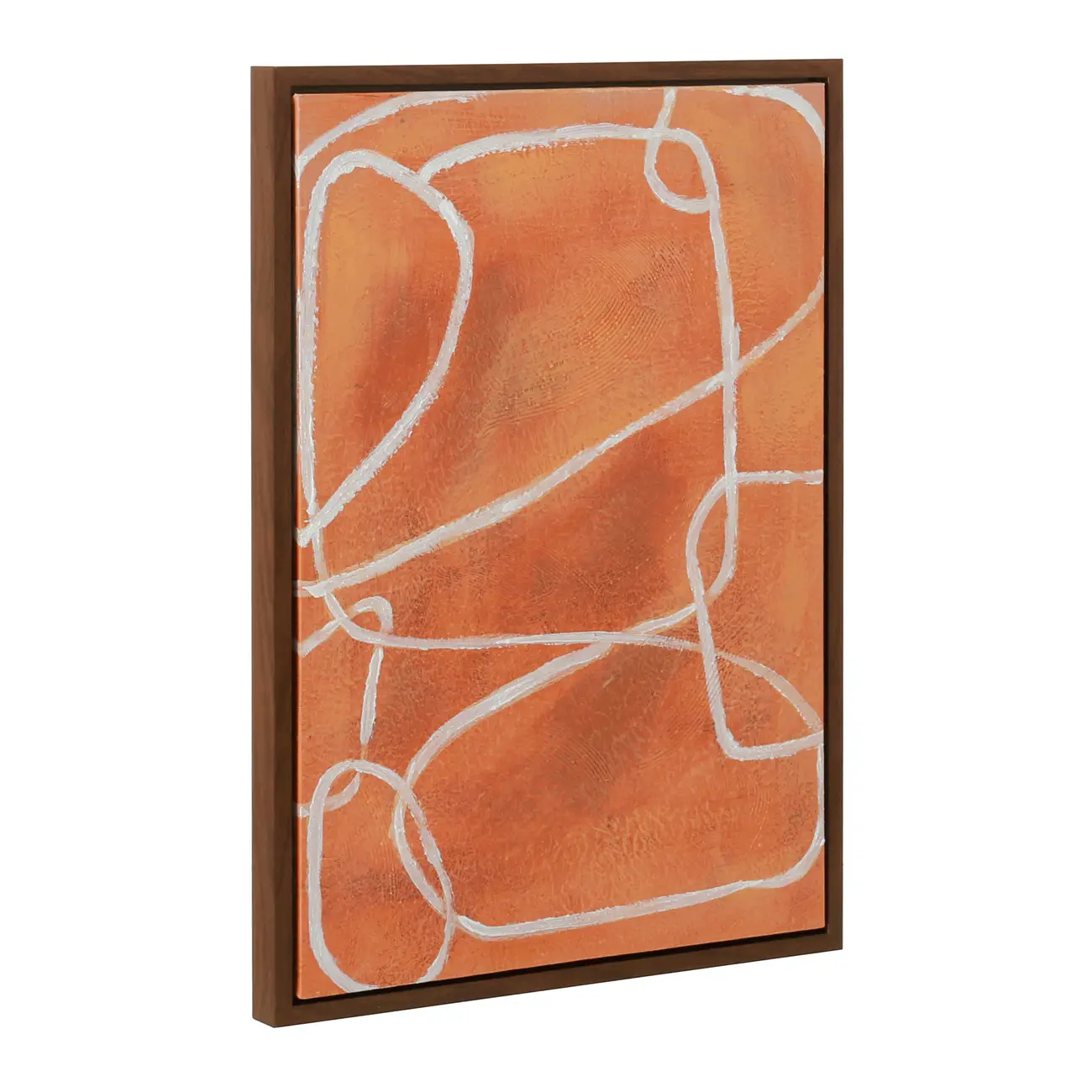 QUADRO 50 CM X 70 CM GESTURE - CASTANHO/CASCA DE URUCUM - Foto 2