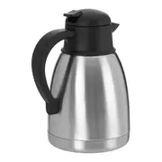 GARRAFA TÉRMICA 1,2 L PRESS & DRINK - INOX/PRETO - Foto 4