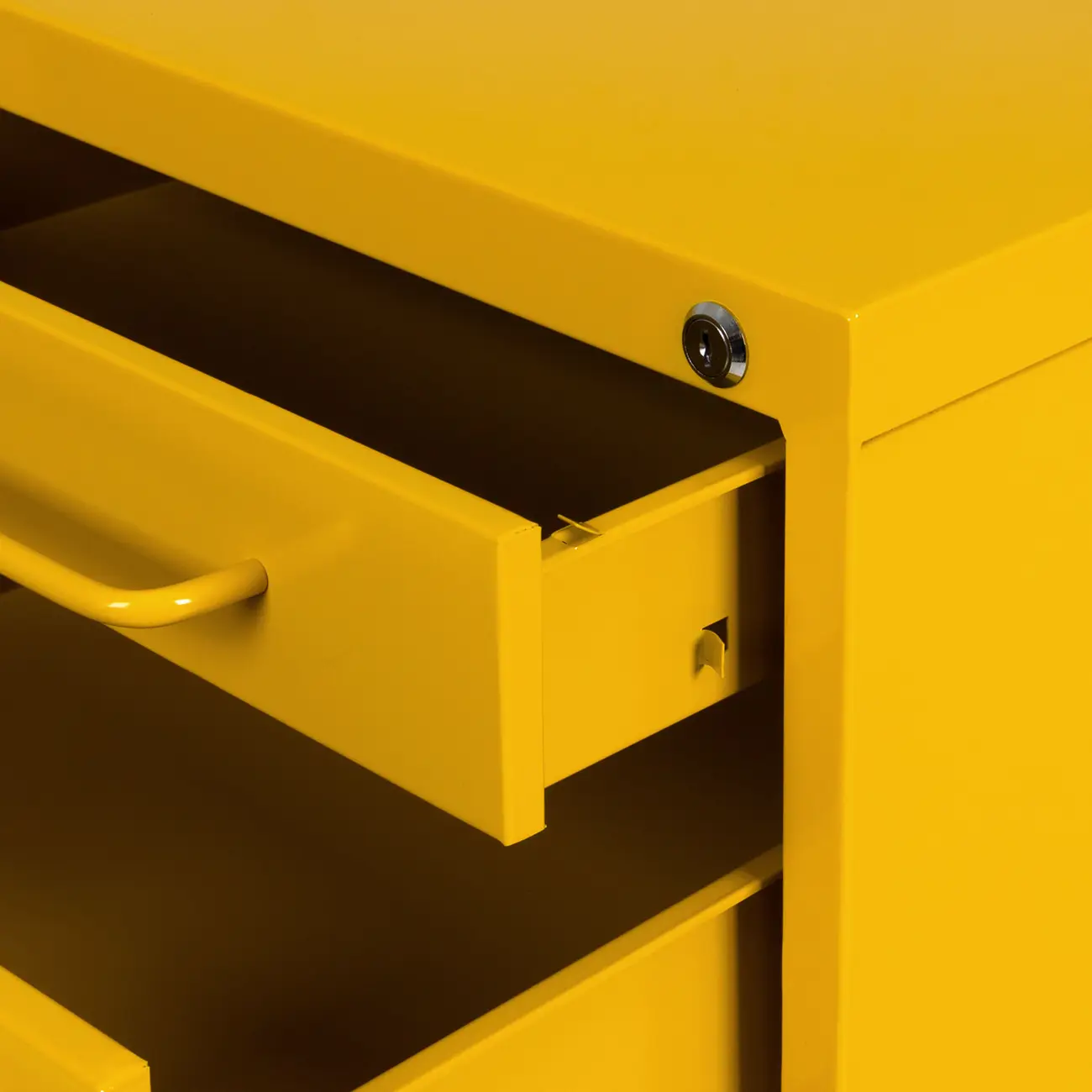GAVETEIRO PARA ESCRITÓRIO 3 GAVETAS ROLLINGS - LIMONITA - Foto 9