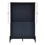 CRISTALEIRA 4 PORTAS 90 CM X 1,39 CM LINHAS - GALAXY BLUE/INCOLOR - Foto 2