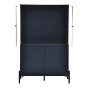 CRISTALEIRA 4 PORTAS 90 CM X 1,39 CM LINHAS - GALAXY BLUE/INCOLOR - Foto 2