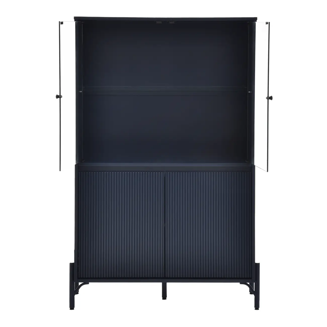 CRISTALEIRA 4 PORTAS 90 CM X 1,39 CM LINHAS - GALAXY BLUE/INCOLOR - Foto 2