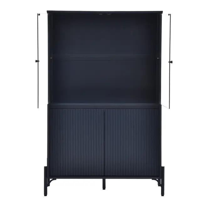 CRISTALEIRA 4 PORTAS 90 CM X 1,39 CM LINHAS - GALAXY BLUE/INCOLOR - Foto 2