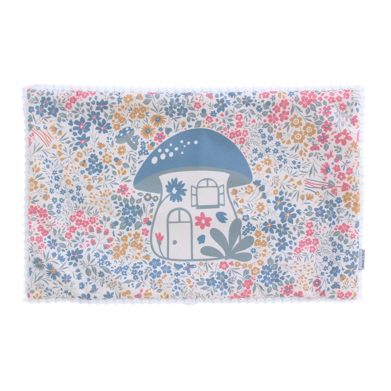 ALMOFADA 50 CM X 30 CM DELICADÊ CADÊ - BLEU CENDRÉ/MULTICOR - Foto 5