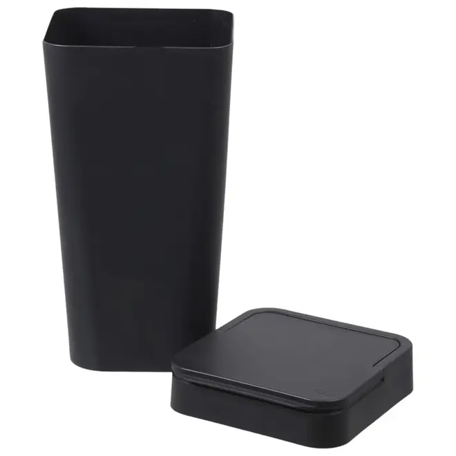 LIXEIRA 15 L FLAP - PRETO - Foto 6