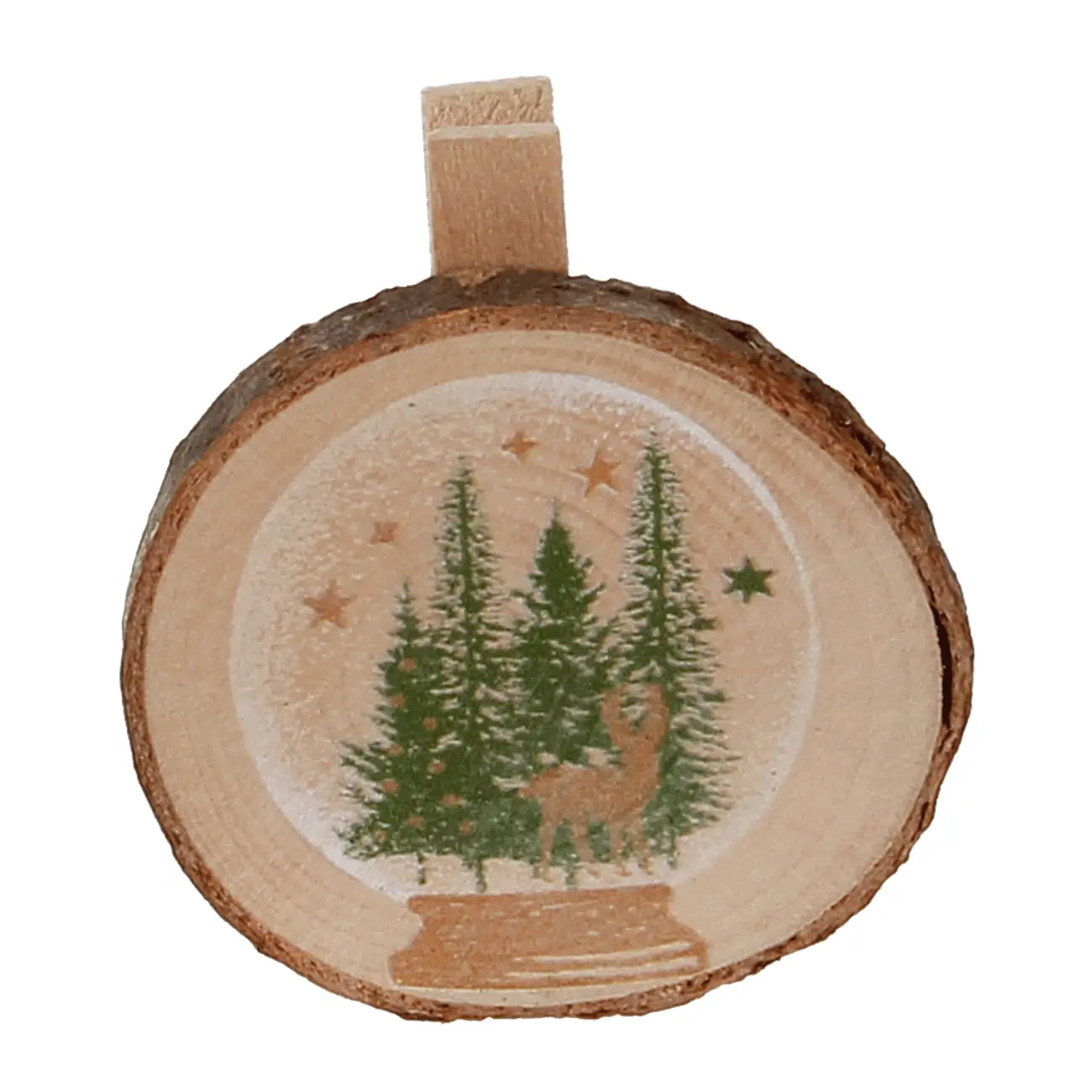 KIT COM 6 PRENDEDORES VILAREJO NOEL - CASCA DE URUCUM/CIPESTRE - Foto 8