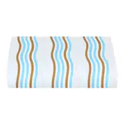LENÇOL COM ELÁSTICO KING 1,93 M X 2,03 M X 40 CM MAR E TERRA - AZUL CLARO/BEGE - Foto 1