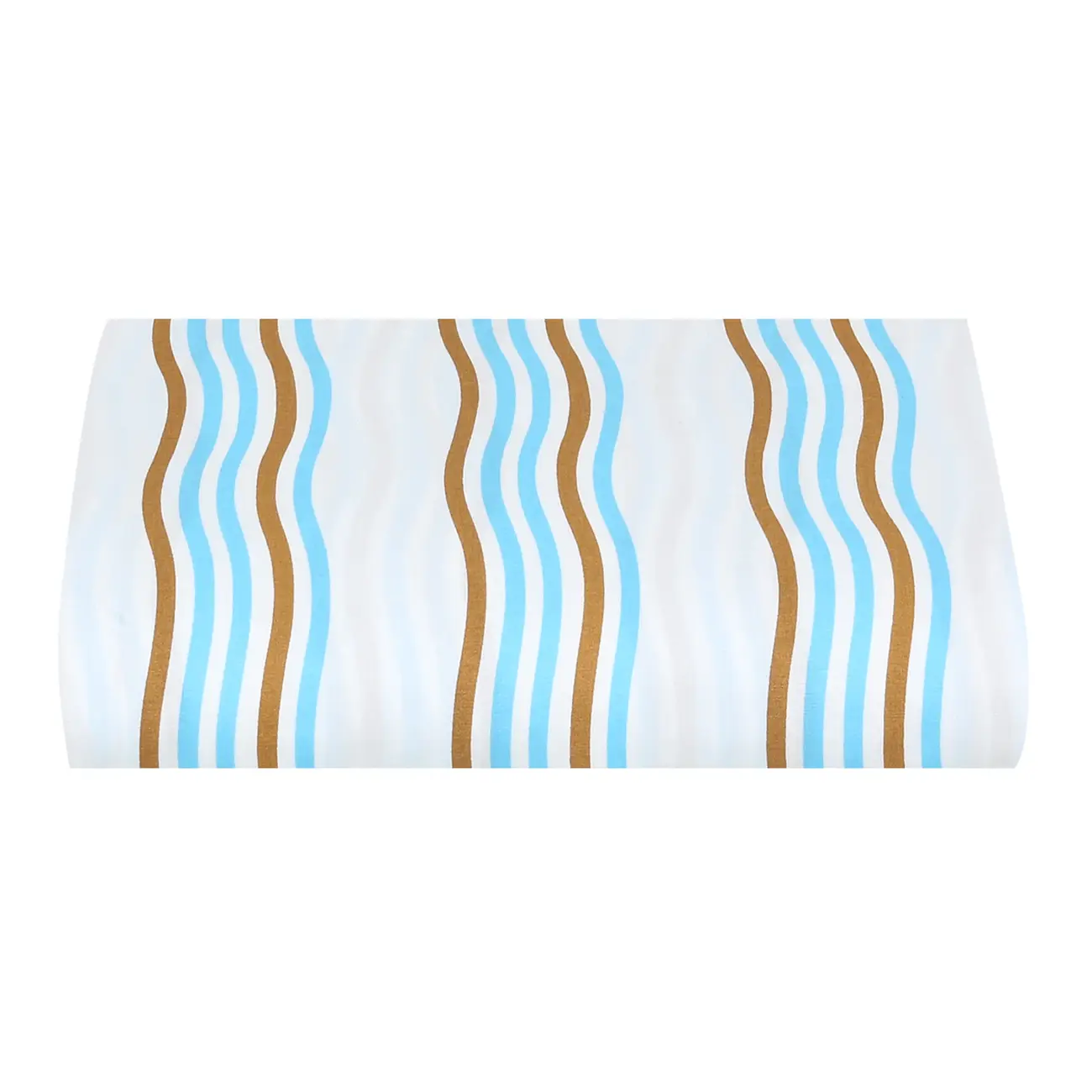 LENÇOL COM ELÁSTICO KING 1,93 M X 2,03 M X 40 CM MAR E TERRA - AZUL CLARO/BEGE - Foto 1