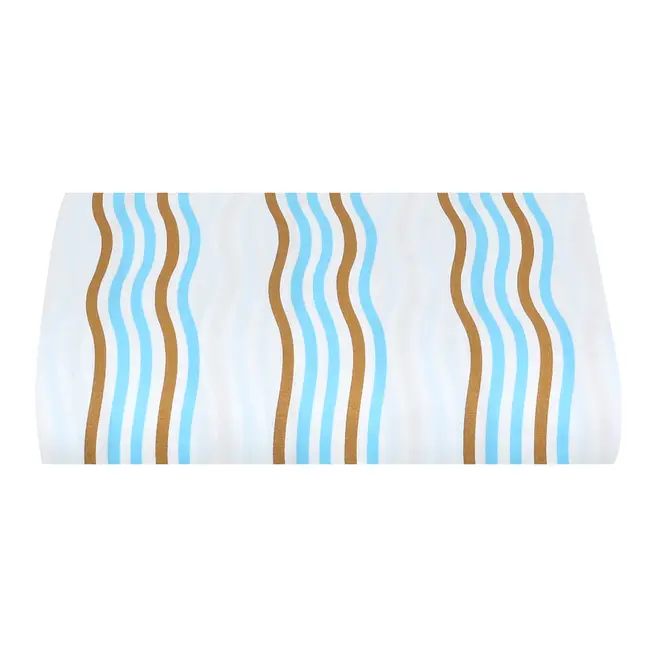 LENÇOL COM ELÁSTICO KING 1,93 M X 2,03 M X 40 CM MAR E TERRA - AZUL CLARO/BEGE - Foto 1