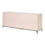 BUFFET 2 PORTAS/3 GAVETAS 1,80 M X 45 CM NASH - AREIA/PRETO - Foto 7