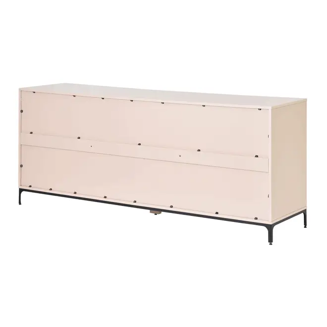 BUFFET 2 PORTAS/3 GAVETAS 1,80 M X 45 CM NASH - AREIA/PRETO - Foto 7