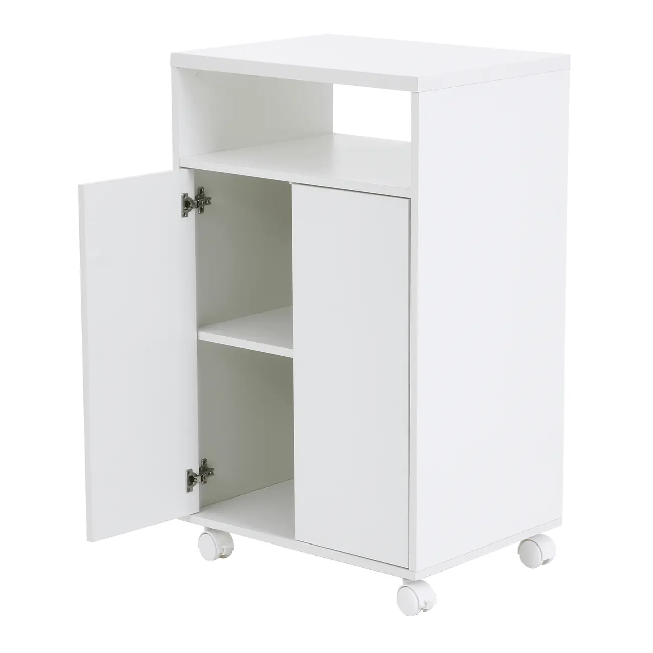 CARRINHO 2 PORTAS 55 CM X 42 CM PRÁTICA - BRANCO - Foto 5
