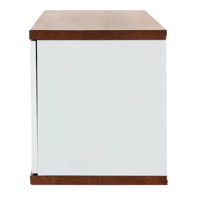 ARMÁRIO DE COZINHA AÉREO 1,20 M 1 PORTA BASCULANTE POAH - BRANCO/NOZES - Foto 5