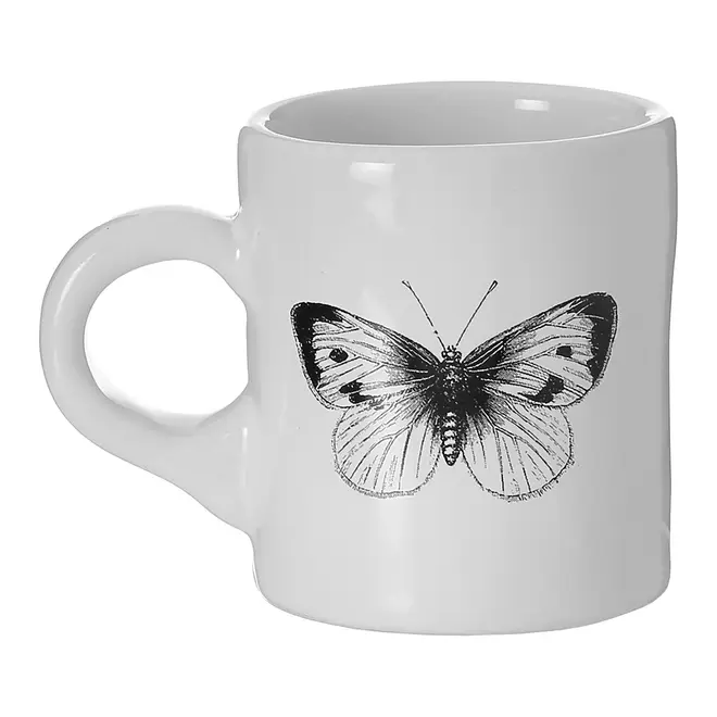 CANECA NATUREZA 140 ML - BRANCO/PRETO - Foto 2