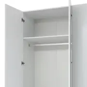GUARDA-ROUPA DE CASAL 5 PORTAS 3 GAVETAS 45 MAXIMUS - BRANCO - Foto 13