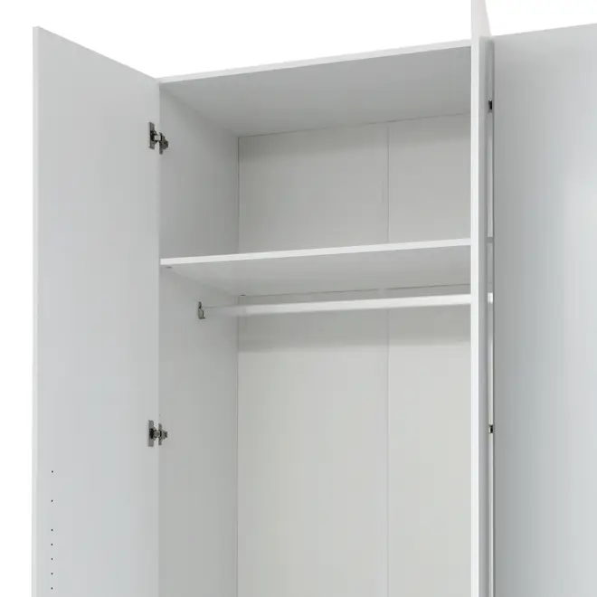 GUARDA-ROUPA DE CASAL 5 PORTAS 3 GAVETAS 45 MAXIMUS - BRANCO - Foto 13
