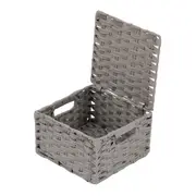 CESTO DOBRÁVEL 24 CM X 24 CM X 15 CM NID - CINZA PROVENCE - Foto 3