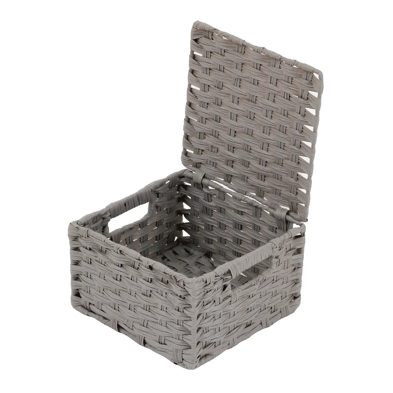 CESTO DOBRÁVEL 24 CM X 24 CM X 15 CM NID - CINZA PROVENCE - Foto 3