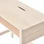 ESCRIVANINHA 90 CM X 45 CM WOOD FENCE - BRANCO LAVADO - Foto 7