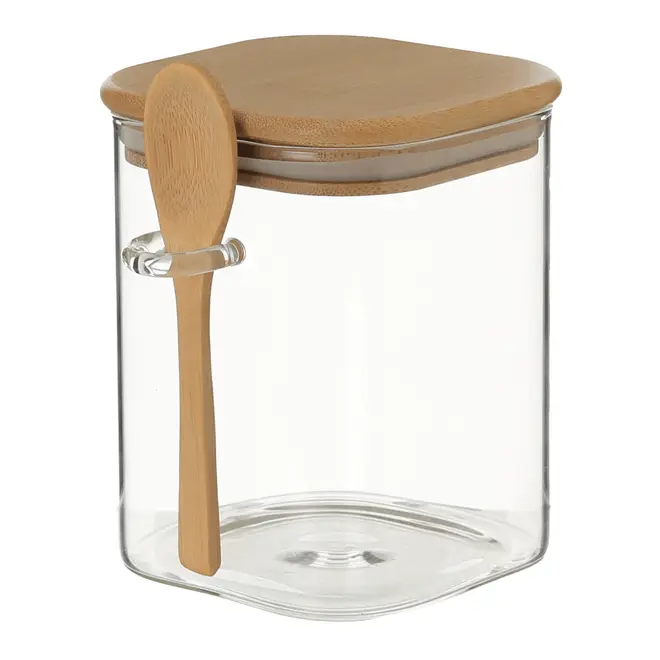 POTE 800 ML BAMBOO BORO - INCOLOR/BAMBU - Foto 2