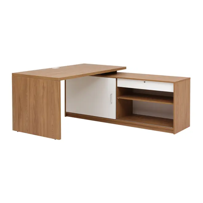 MESA COM BALCÃO 1 PORTA DE CORRER 1,80 M X 1,87 M BOSS - OAK TAMMI/BRANCO - Foto 1