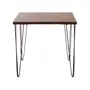 MESA DE JANTAR MESA 80 CM X 80 CM ZAHARA - PRETO/NOZES RÚSTICO - Foto 5