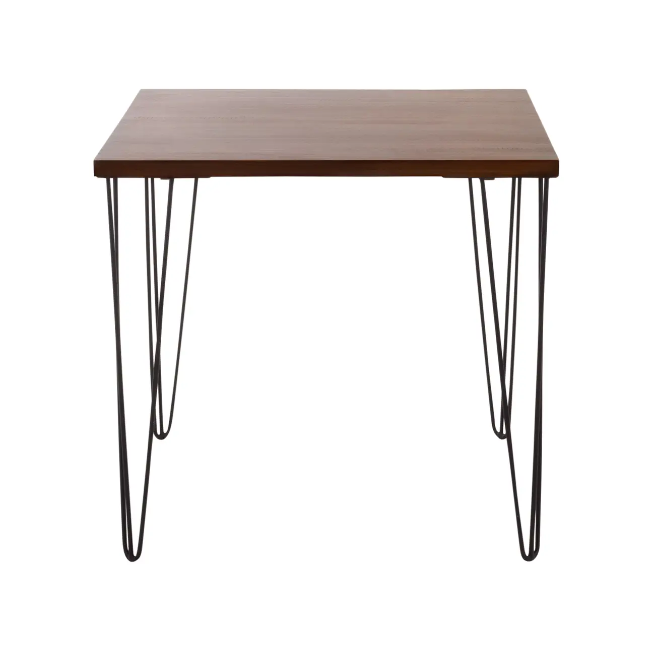 MESA DE JANTAR MESA 80 CM X 80 CM ZAHARA - PRETO/NOZES RÚSTICO - Foto 5