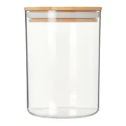 POTE HERMÉTICO 1 L BAMBUCCI - INCOLOR/BAMBU - Foto 2