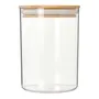 POTE HERMÉTICO 1 L BAMBUCCI - INCOLOR/BAMBU - Foto 2