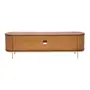 RACK 1,80 M X 43 CM ECLAIR TELA - NOZES/DOURADO - Foto 4