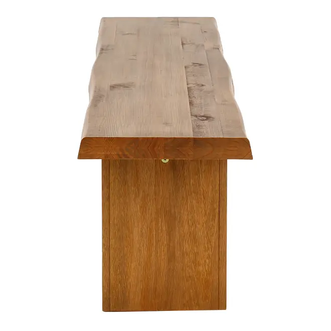 BANCO 4 LUGARES PLANK - AMÊNDOA RÚSTICA - Foto 3