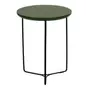 MESA LATERAL REDONDA 40 CM TRIQUET - PRETO/MUSGO - Foto 2