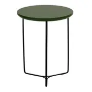 MESA LATERAL REDONDA 40 CM TRIQUET - PRETO/MUSGO - Foto 2