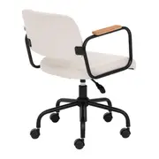 CADEIRA HOME OFFICE CARTE ELBOW - PRETO/CAMELO - Foto 5