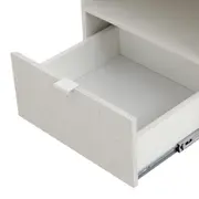 MESA DE CABECEIRA 1 GAVETA SLEEK - BRANCO/GRANILITE - Foto 7