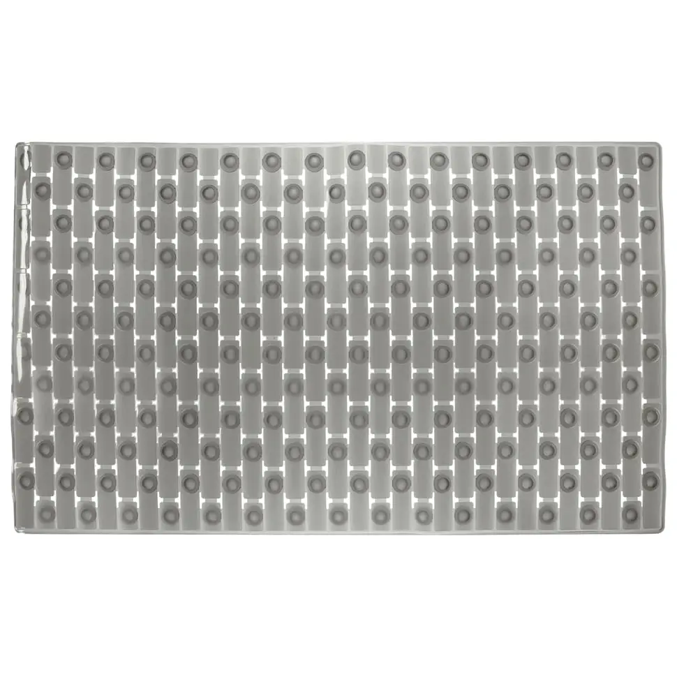 TAPETE PARA BOX 69 CM X 39 CM LADRILHOS - SMOKE - Foto 1