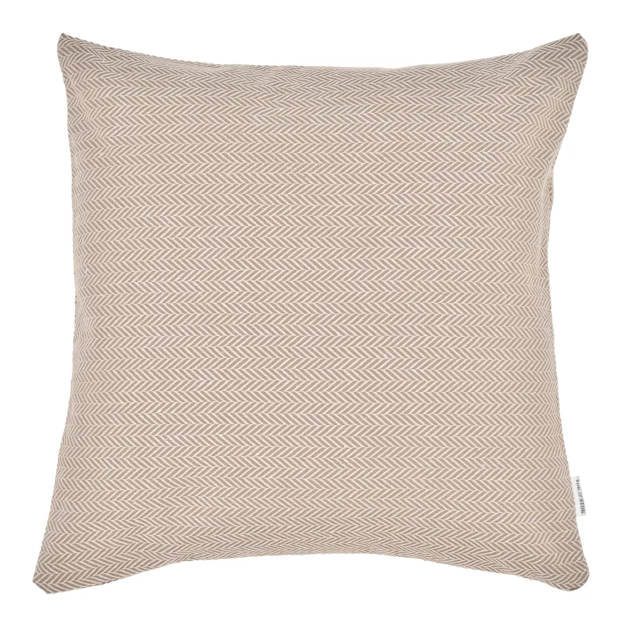 CAPA ALMOFADA 45 CM X 45 CM LOZZ - BEGE/CAMELO - Foto 1
