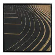 QUADRO 50 CM X 50 CM ORBIT - DOURO/PRETO - Foto 1