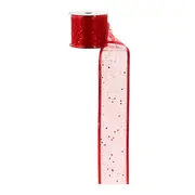 FITA DECORATIVA TELA 9 M BORDAR, AMAR E CELEBRAR - VERMELHO - Foto 2