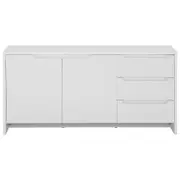 BUFFET 2 PORTAS/3 GAVETAS 1,60 M X 46 CM INDOOR - BRANCO/BRANCO - Foto 1